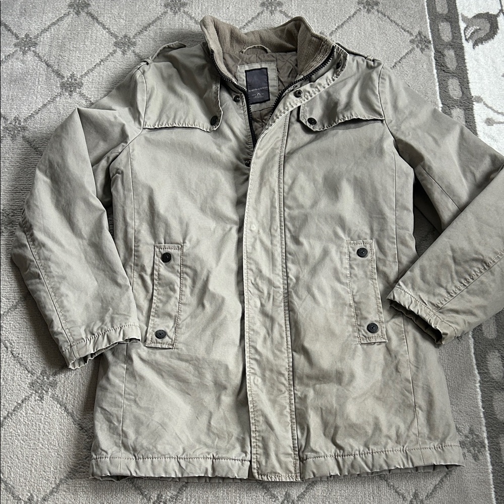 Men's Tan Military Field Jacket